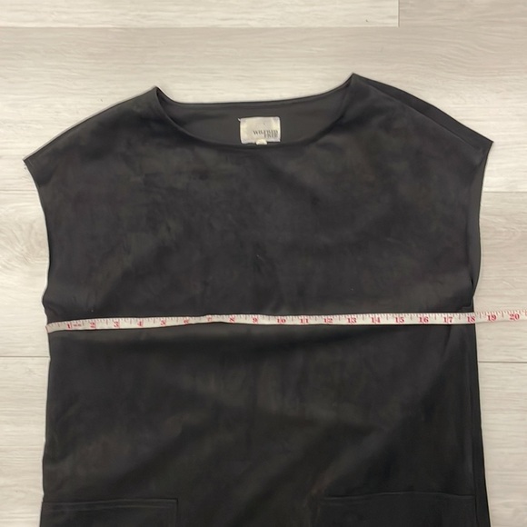 Aritzia Wilfred Free Nori Black Faux Suede Dress - Picture 8 of 10